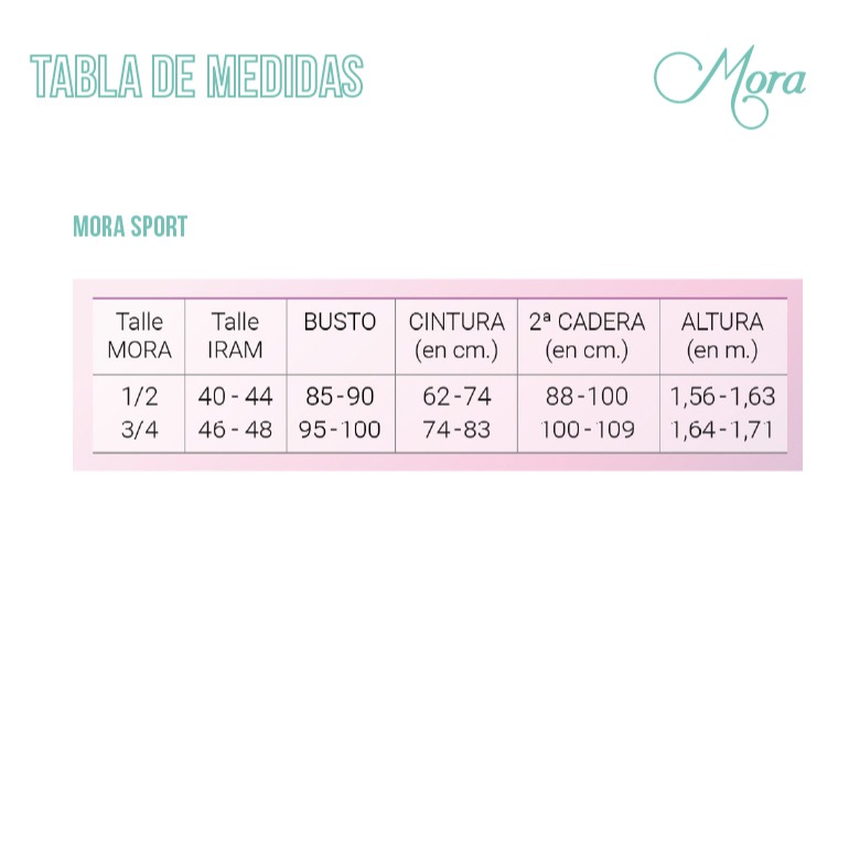Top BOREAL Tabla de medidas