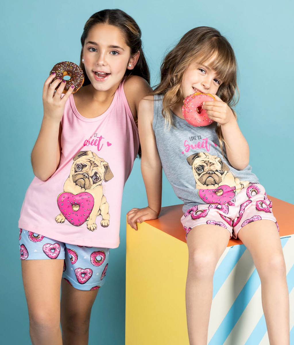 Pijama infantil DONAS - Bianca Secreta