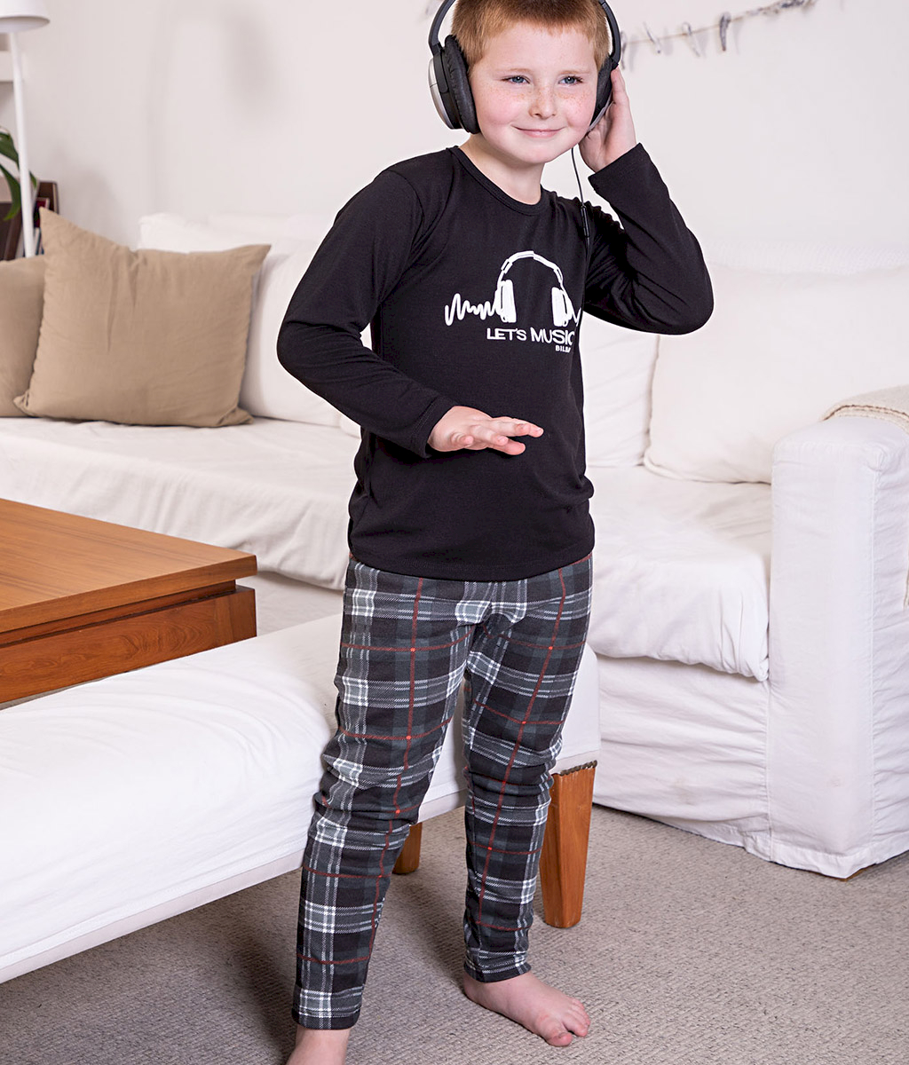 Pijama infantil MUSIC plus size Aw - Bilbao