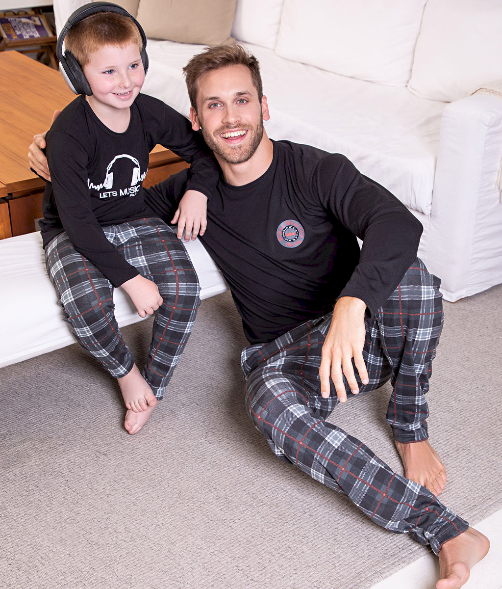 Pijama infantil MUSIC plus size Aw - Bilbao
