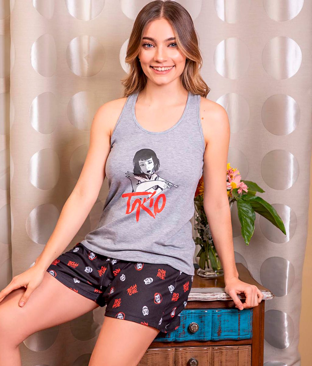 Pijama TOKIO Plus size - Florcitas