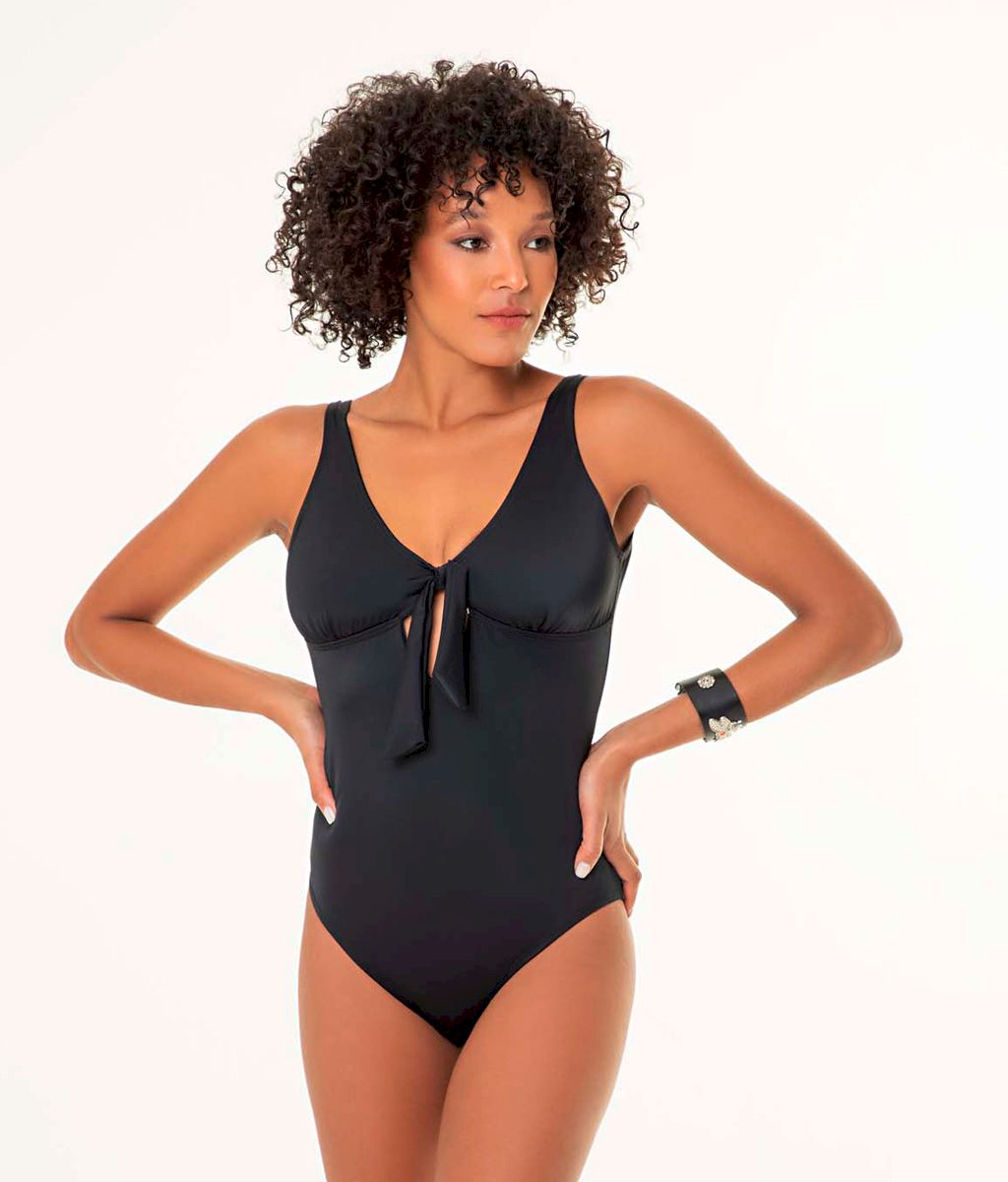 Enteriza NUDO lisa Plus size - Bianca Mare