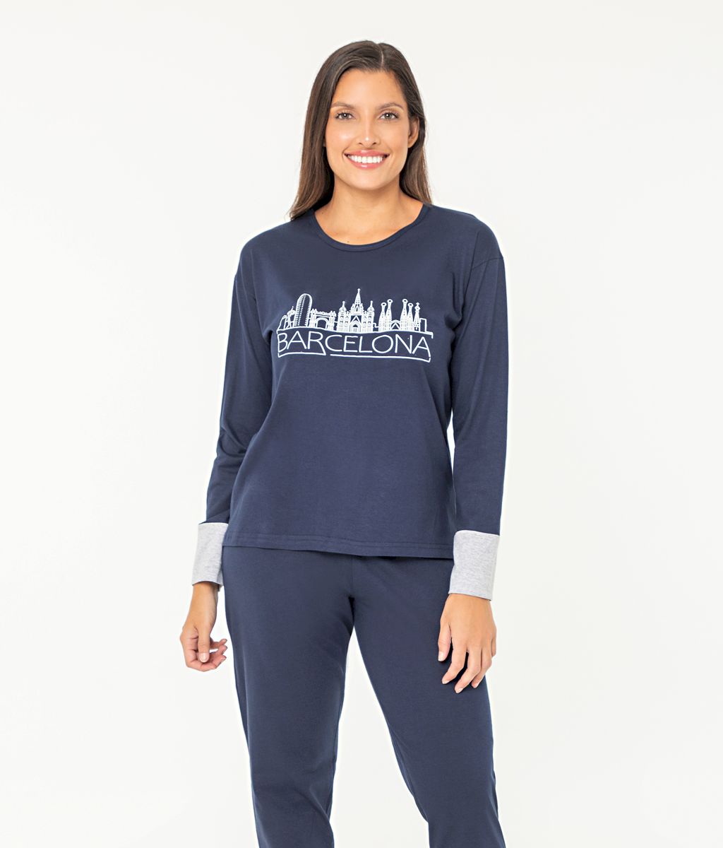Pijama BARCELONA FW Plus size - Florcitas
