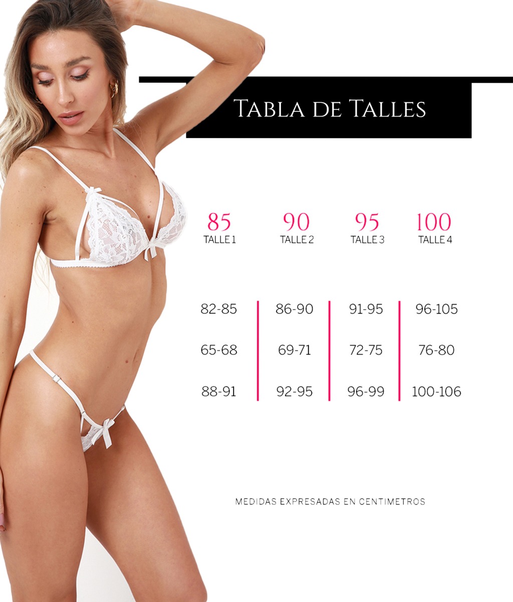 Conjunto SILVIA Tabla de medidas